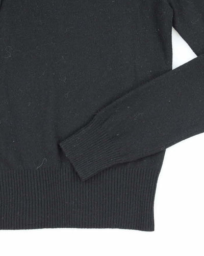 Vintage Y2k 00s Juicy Couture Black Cashmere & Wool Blend Jumper - M