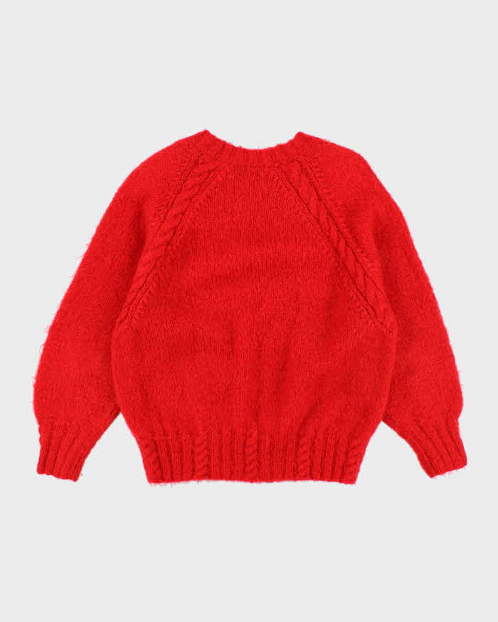 Vintage 80s Fenn Wright &amp; Manson Mohair &amp; Wool Blend Jumper - L