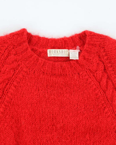 Vintage 80s Fenn Wright & Manson Mohair & Wool Blend Jumper - L