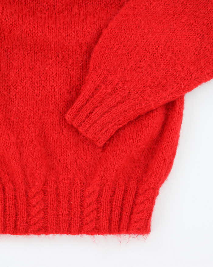Vintage 80s Fenn Wright & Manson Mohair & Wool Blend Jumper - L
