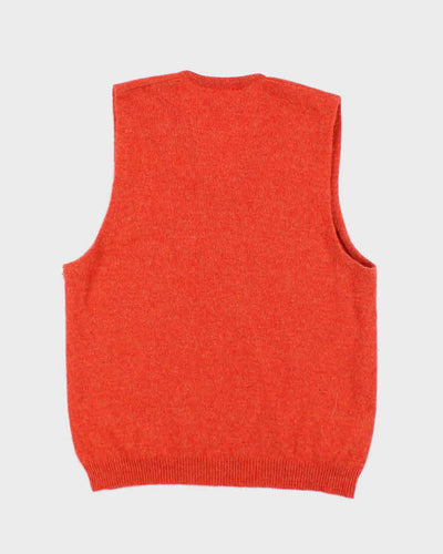 Vintage Jantzen Orange Wool Tank Knit - M