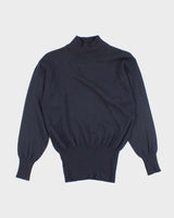 Vintage MaxMara Blue Wool Jumper - S