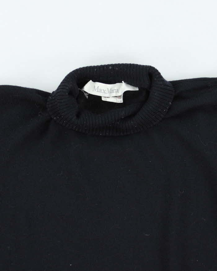 Vintage MaxMara Blue Wool Jumper - S