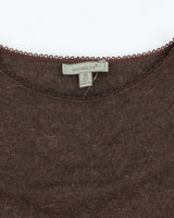 Vintage Y2k 00s Moiselle Mohair &amp; Wool Blend Faux Fur Cuff Jumper - S