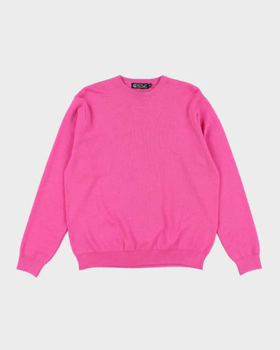 Vintage Castle Of Ireland Pink Wool Jumper - XL