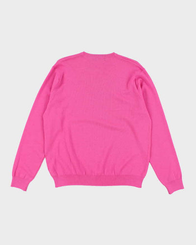 Vintage Castle Of Ireland Pink Wool Jumper - XL