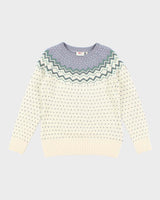 Women's Fjall Raven Patterned 100% Wool Knit Jumper - M