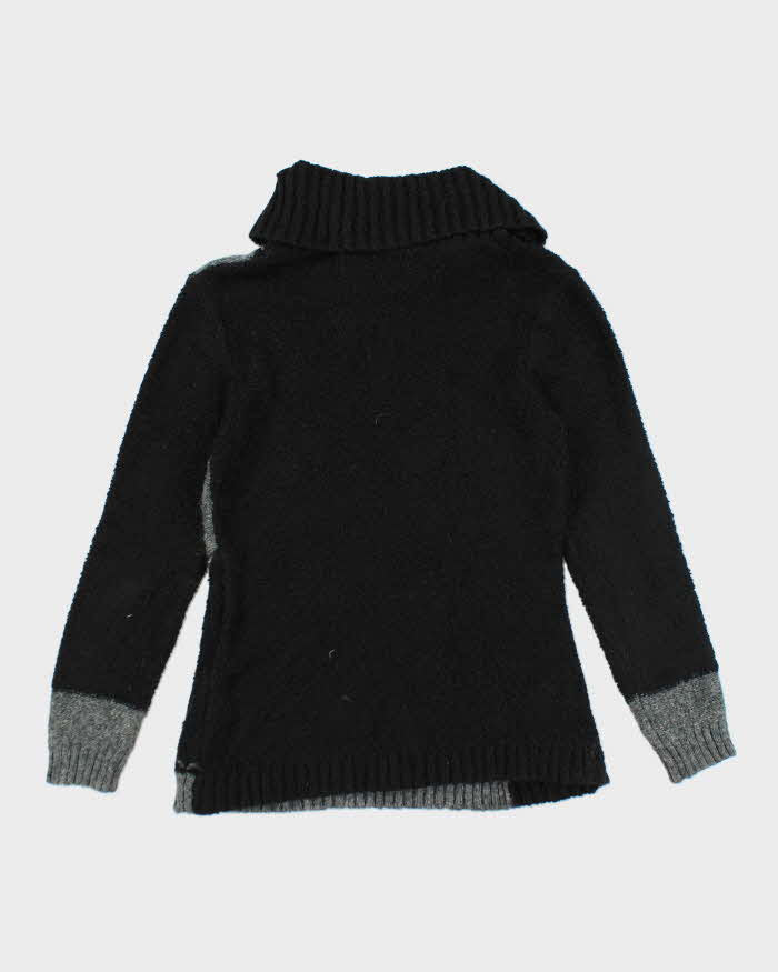 Vintage Y2k 00s Button Collard Jumper - S