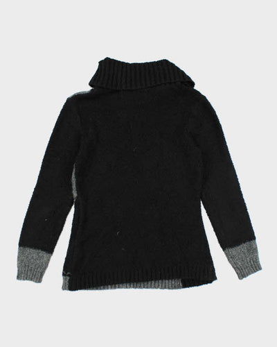 Vintage Y2k 00s Button Collard Jumper - S