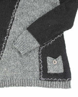 Vintage Y2k 00s Button Collard Jumper - S