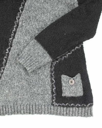 Vintage Y2k 00s Button Collard Jumper - S