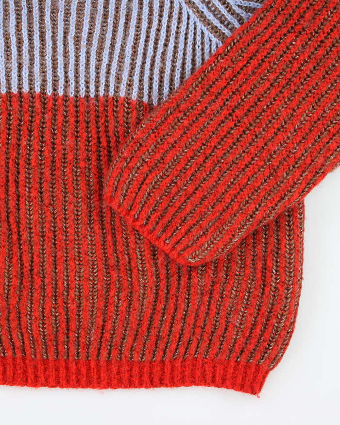 Vintage Y2k 00s Natura Roll Neck Wool Blend Jumper - L