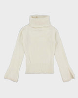 Vintage Y2k 00s Talula Babaton Angora Blend Roll Neck Jumper - XS