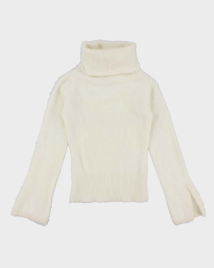 Vintage Y2k 00s Talula Babaton Angora Blend Roll Neck Jumper - XS