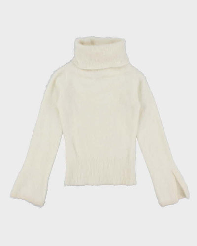 Vintage Y2k 00s Talula Babaton Angora Blend Roll Neck Jumper - XS