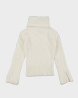 Vintage Y2k 00s Talula Babaton Angora Blend Roll Neck Jumper - XS