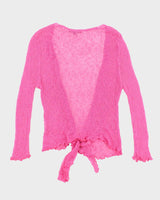 Vintage Y2k 00s Bellissima Pink Lightweight Knit Cardigan - M