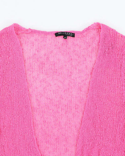 Vintage Y2k 00s Bellissima Pink Lightweight Knit Cardigan - M