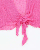Vintage Y2k 00s Bellissima Pink Lightweight Knit Cardigan - M
