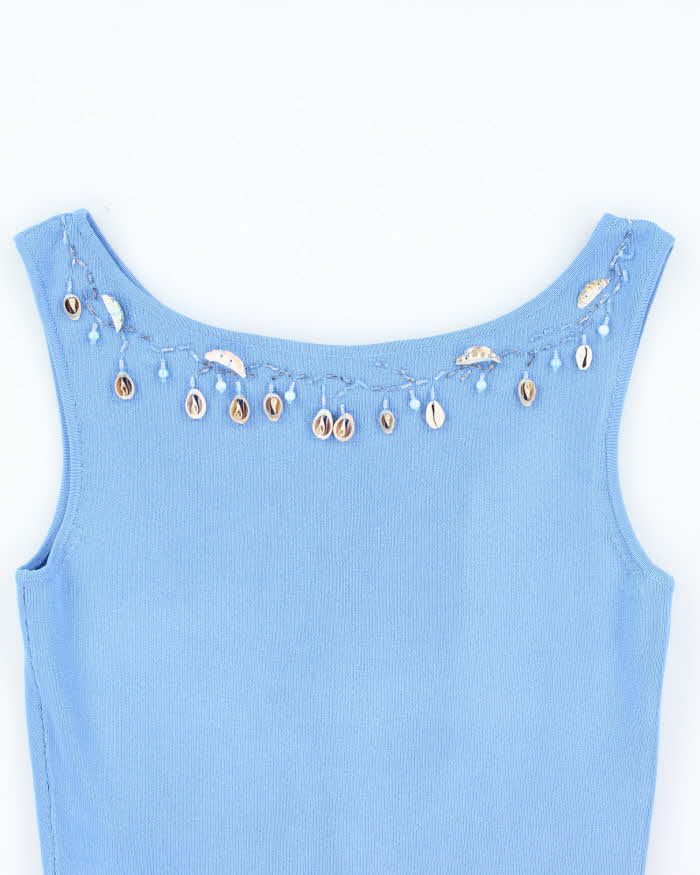 Vintage 90s Pierri New York Shell Knit Top - S