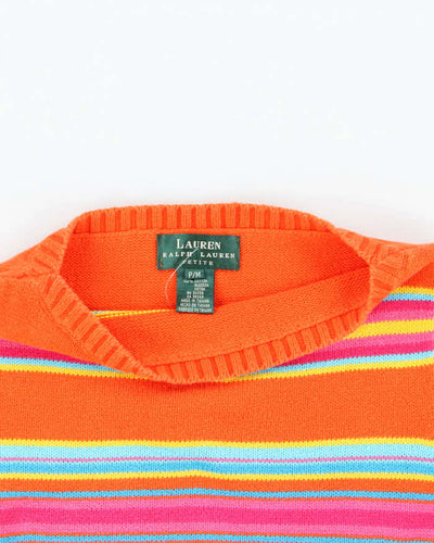 Vintage 90s Ralph Lauren Stripe Knit Tank - M