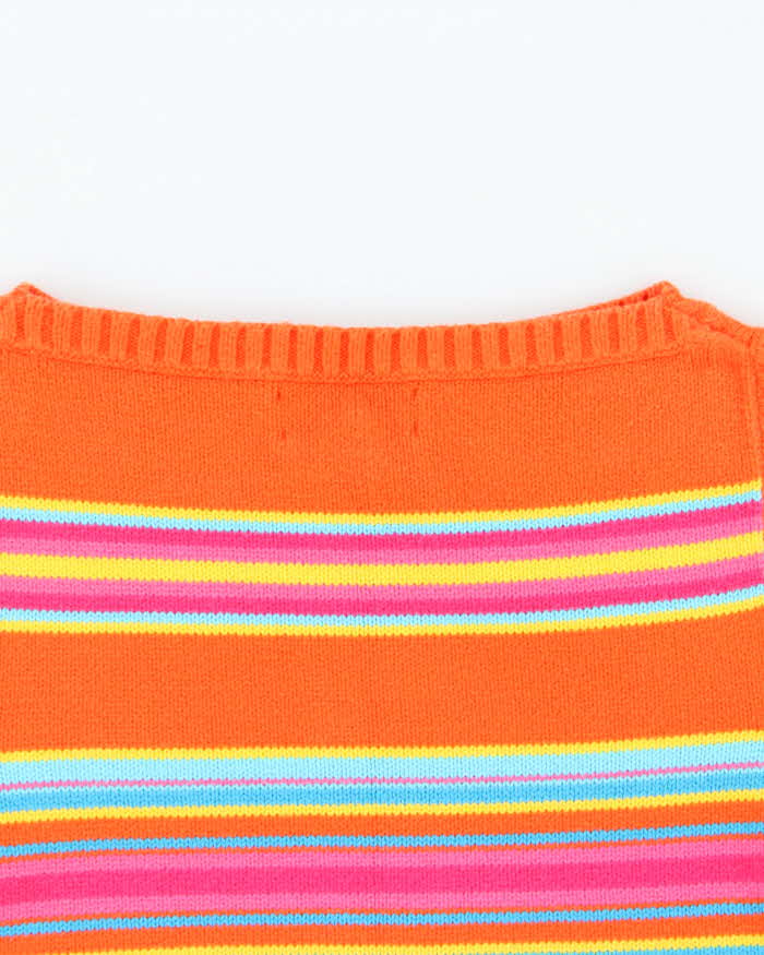 Vintage 90s Ralph Lauren Stripe Knit Tank - M