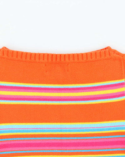 Vintage 90s Ralph Lauren Stripe Knit Tank - M