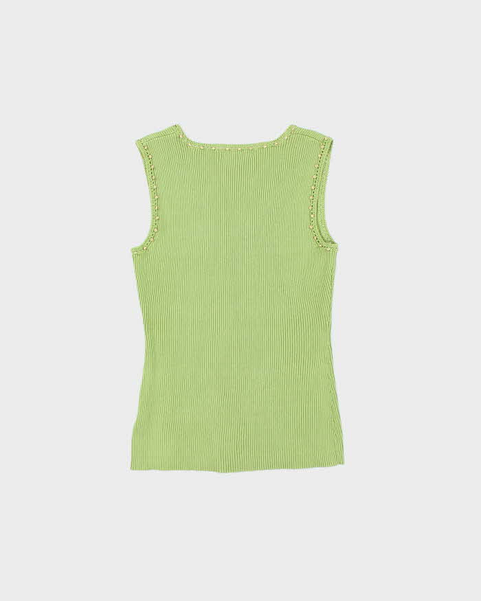 Vintage 90s Jessica Beaded Knit Top - S