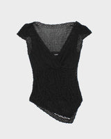 Vintage Y2k 00s Le Chateau Crochet Top - M