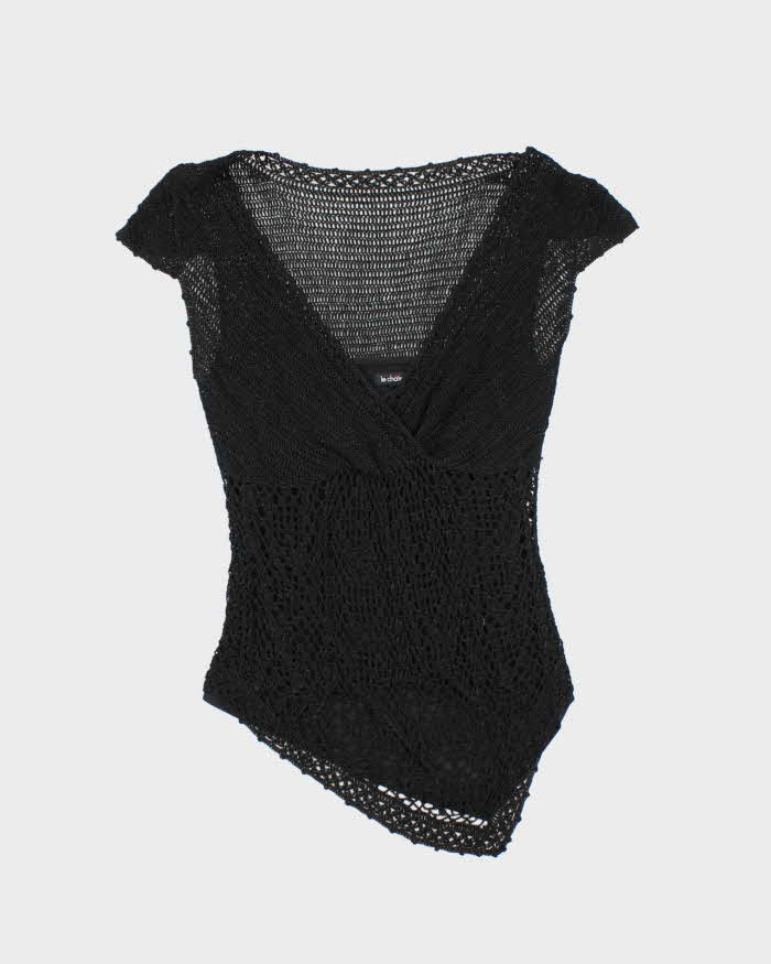 Vintage Y2k 00s Le Chateau Crochet Top - M