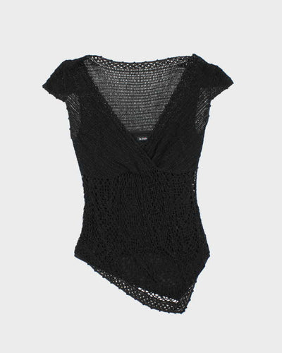 Vintage Y2k 00s Le Chateau Crochet Top - M