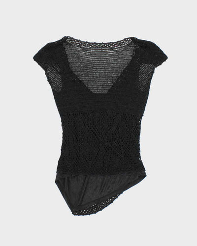 Vintage Y2k 00s Le Chateau Crochet Top - M