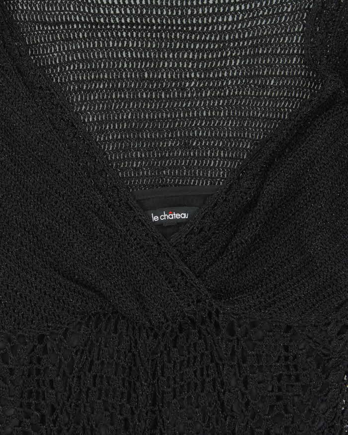 Vintage Y2k 00s Le Chateau Crochet Top - M