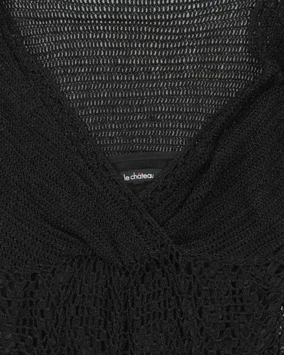 Vintage Y2k 00s Le Chateau Crochet Top - M