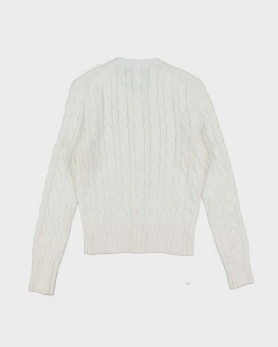 Vintage Ralph Lauren Aran Knit Cardigan - S