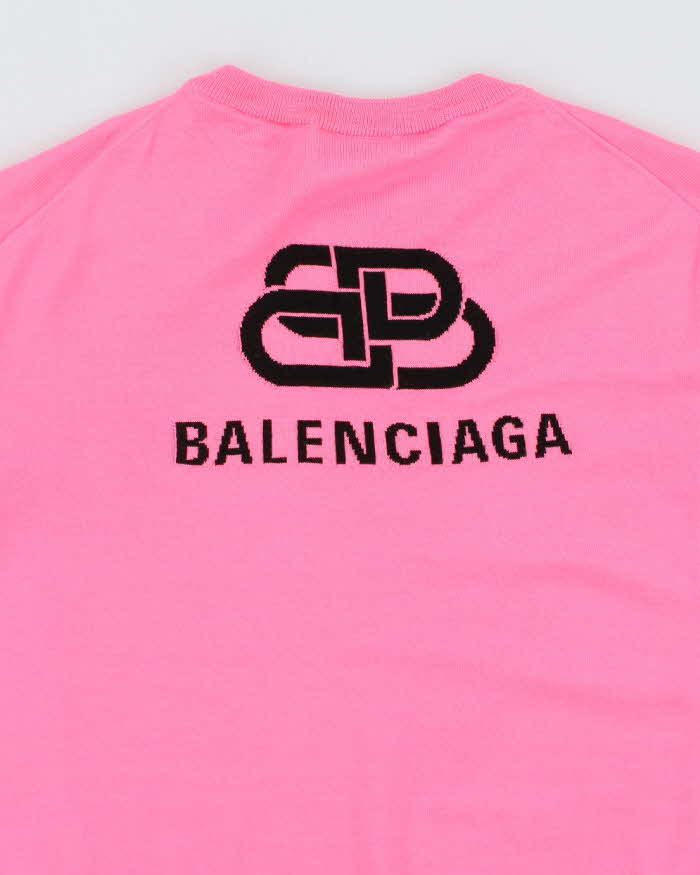 Balenciaga Wool Short Sleeve Jumper - XS