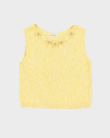 Vintage Ford Kare Beaded Sleeveless Knit Top - M