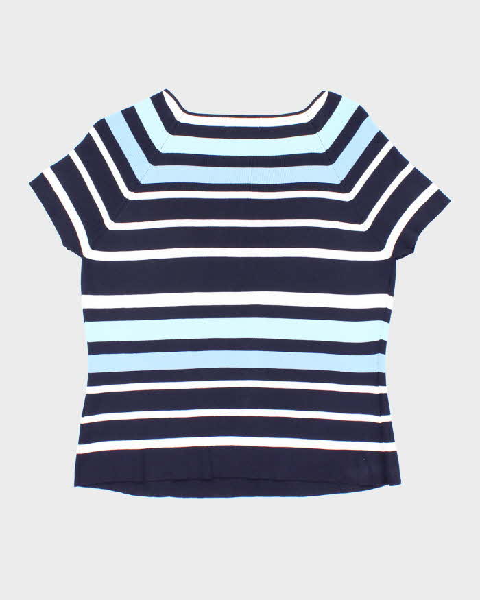 Vintage Y2k 00s Jessica Stripe Button Jumper - M