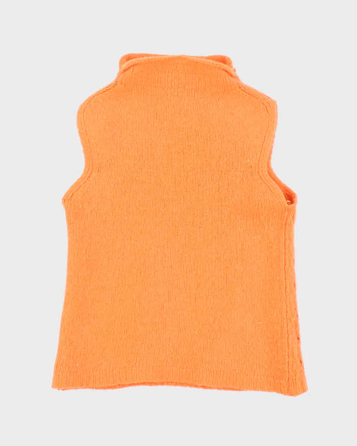 Vintage 90s Sleeveless Knit Jumper - S