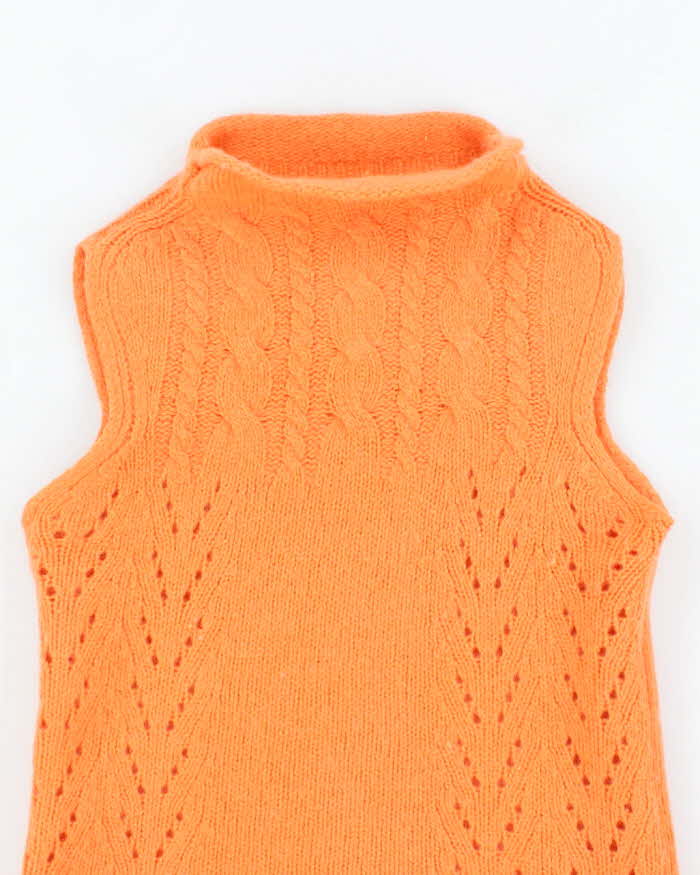 Vintage 90s Sleeveless Knit Jumper - S
