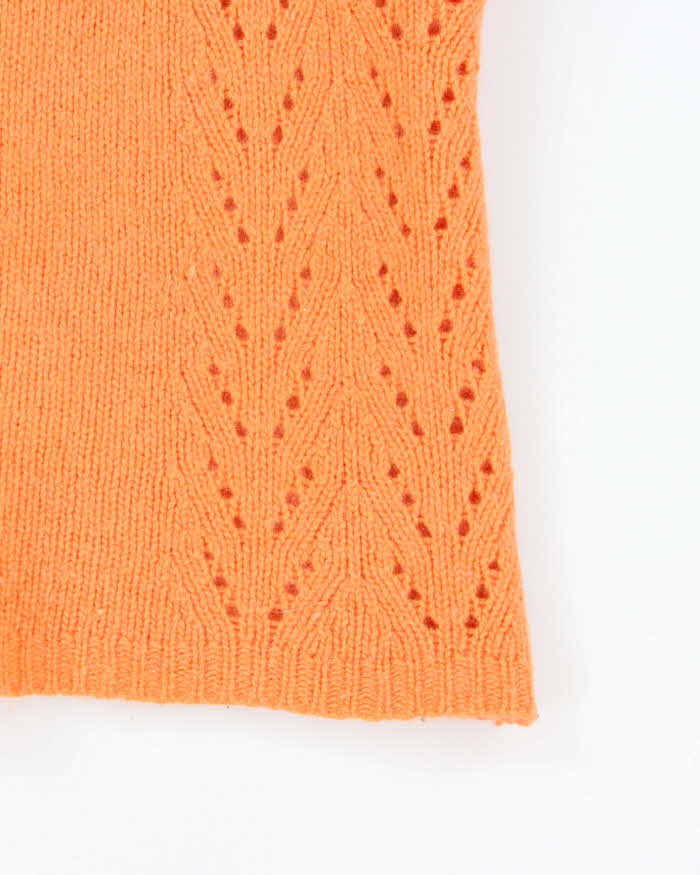Vintage 90s Sleeveless Knit Jumper - S