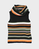 Vintage Y2k 00s Huolieniao Sleeveless Knit Top - S