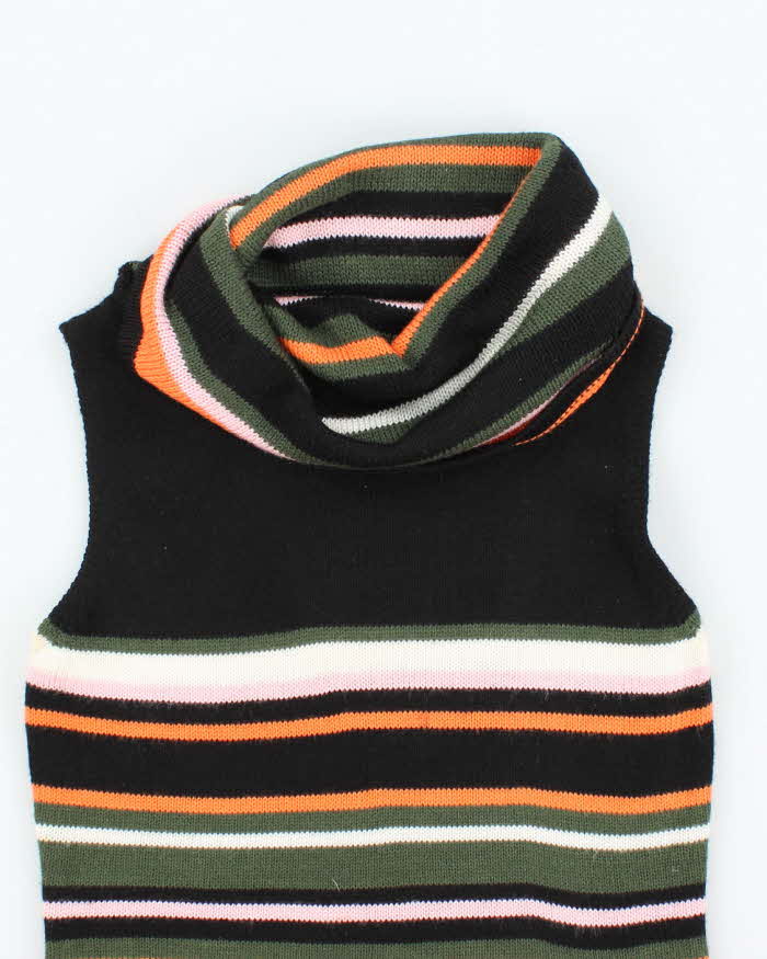 Vintage Y2k 00s Huolieniao Sleeveless Knit Top - S
