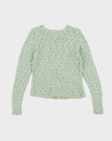 Vintage Handmade Multicoloured Knit Jumper - S
