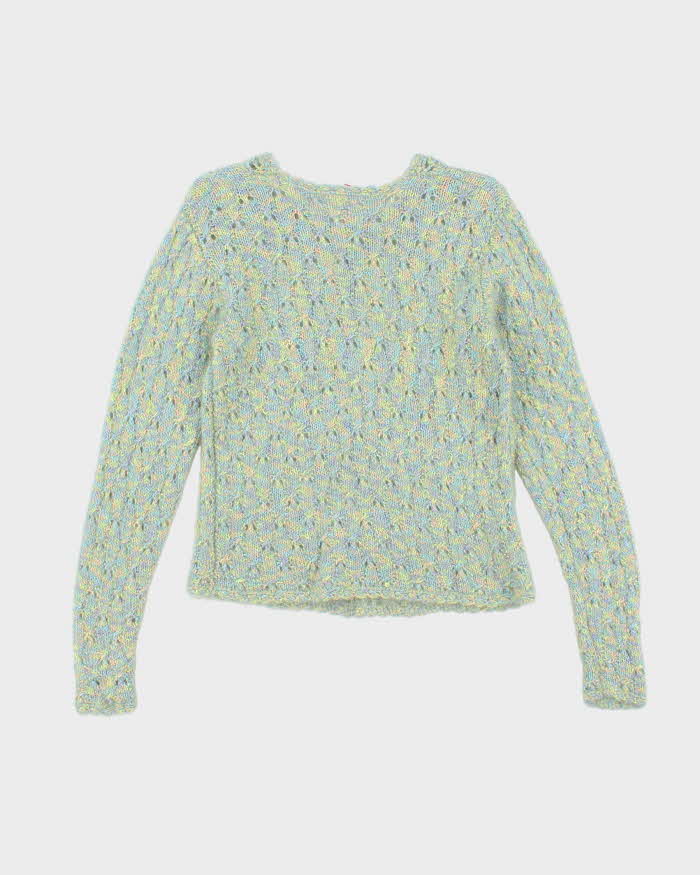 Vintage Handmade Multicoloured Knit Jumper - S