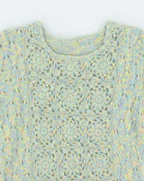 Vintage Handmade Multicoloured Knit Jumper - S
