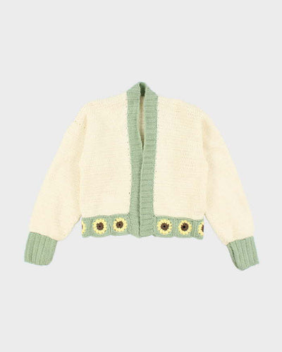 Vintage Handmade Chunky Knit Cardigan - M