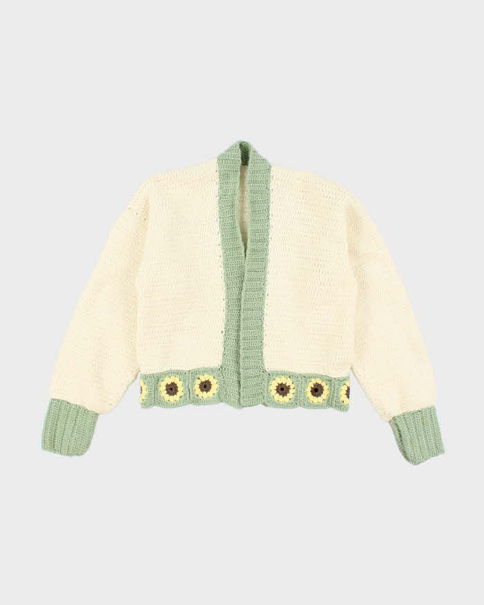 Vintage Handmade Chunky Knit Cardigan - M