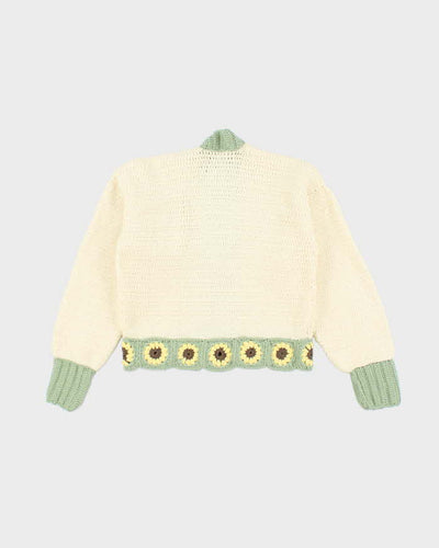 Vintage Handmade Chunky Knit Cardigan - M