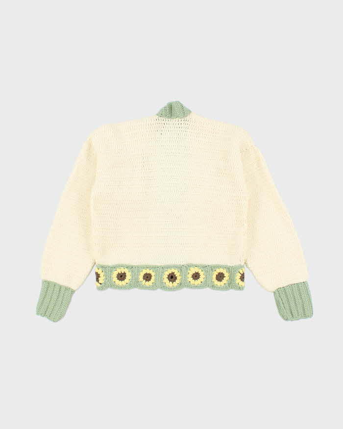 Vintage Handmade Chunky Knit Cardigan - M